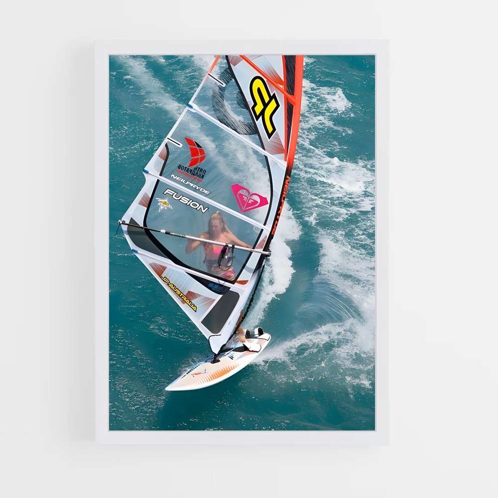 Poster Olympics windsurfing – affiche Planche à voile (vue 3)